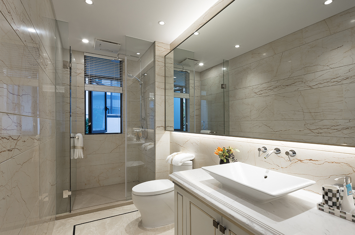 interior of modern bathroom